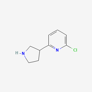 2-Chloro-6-(pyrrolidin-3-YL)pyridine