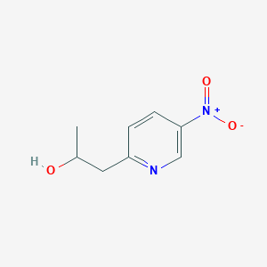 molecular formula C8H10N2O3 B13559317 1-(5-Nitropyridin-2-yl)propan-2-ol 