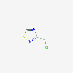 molecular formula C3H3ClN2S B13559339 3-(Chloromethyl)-1,2,4-thiadiazole CAS No. 1609580-25-7