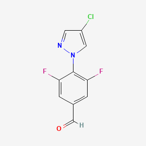 4-(4-Chloro-1h-pyrazol-1-yl)-3,5-difluorobenzaldehyde