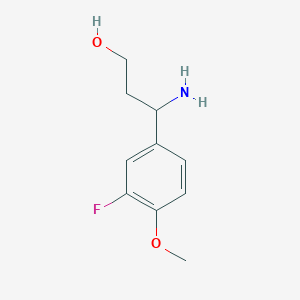 3-Amino-3-(3-fluoro-4-methoxyphenyl)propan-1-ol