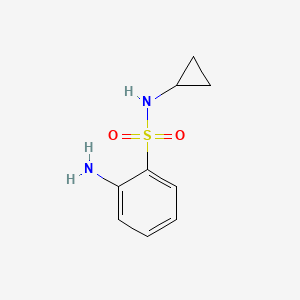 molecular formula C9H12N2O2S B1355947 2-氨基-N-环丙基苯磺酰胺 CAS No. 443987-16-4