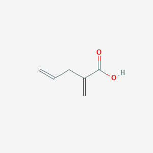 molecular formula C6H8O2 B13559480 2-Methylenepent-4-enoic acid 