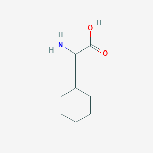 molecular formula C11H21NO2 B13559516 2-Amino-3-cyclohexyl-3-methylbutanoic acid 