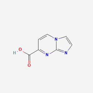 molecular formula C7H5N3O2 B13559554 Imidazo[1,2-a]pyrimidine-7-carboxylic acid 