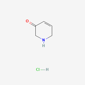 molecular formula C5H8ClNO B13559568 1,2,3,6-Tetrahydropyridin-3-onehydrochloride 