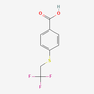 molecular formula C9H7F3O2S B1355962 4-[(2,2,2-三氟乙基)硫代]苯甲酸 CAS No. 954562-94-8