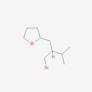 2-(2-(Bromomethyl)-3-methylbutyl)tetrahydrofuran