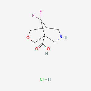 9,9-Difluoro-3-oxa-7-azabicyclo[3.3.1]nonane-1-carboxylicacidhydrochloride