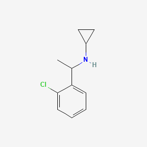 molecular formula C11H14ClN B1355967 N-[1-(2-氯苯基)乙基]环丙胺 CAS No. 897948-52-6