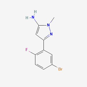 3-(5-Bromo-2-fluorophenyl)-1-methyl-1h-pyrazol-5-amine