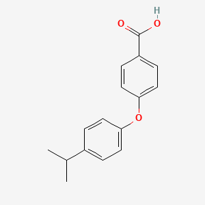 molecular formula C16H16O3 B13559681 4-(4-Isopropylphenoxy)benzoic acid 