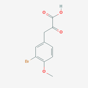 molecular formula C10H9BrO4 B13559682 3-(3-Bromo-4-methoxyphenyl)-2-oxopropanoic acid 