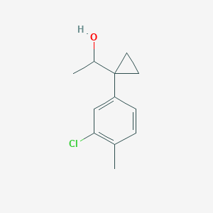 1-[1-(3-Chloro-4-methylphenyl)cyclopropyl]ethan-1-ol