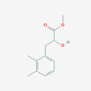 molecular formula C12H16O3 B13559708 Methyl 3-(2,3-dimethylphenyl)-2-hydroxypropanoate 