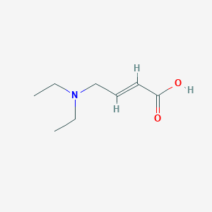 molecular formula C8H15NO2 B13559733 4-(Diethylamino)but-2-enoic acid 