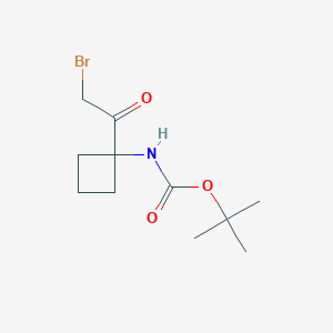 tert-butyl N-[1-(2-bromoacetyl)cyclobutyl]carbamate