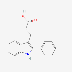 3-[2-(4-Methylphenyl)-1H-indol-3-YL]propanoic acid