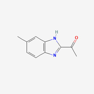 molecular formula C10H10N2O B1355976 1-(5-甲基-1H-苯并[d]咪唑-2-基)乙酮 CAS No. 50832-46-7