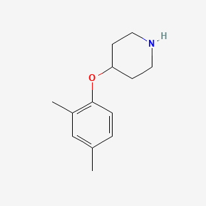 molecular formula C13H19NO B13559762 4-(2,4-Dimethylphenoxy)piperidine CAS No. 946681-45-4