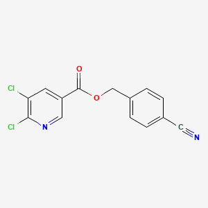 (4-Cyanophenyl)methyl 5,6-dichloropyridine-3-carboxylate