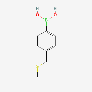 molecular formula C8H11BO2S B13559801 (4-((Methylthio)methyl)phenyl)boronic acid 