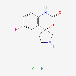 6-Fluorospiro[benzo[D][1,3]oxazine-4,3'-pyrrolidin]-2(1H)-one hydrochloride