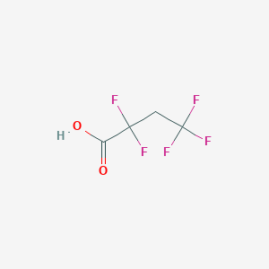 molecular formula C4H3F5O2 B13559826 2,2,4,4,4-Pentafluorobutanoic acid CAS No. 856293-25-9