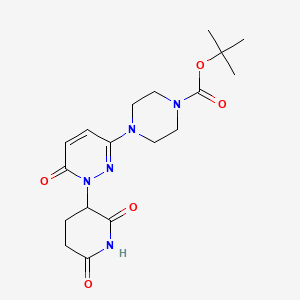 Tert-butyl 4-(1-(2,6-dioxopiperidin-3-yl)-6-oxo-1,6-dihydropyridazin-3-yl)piperazine-1-carboxylate