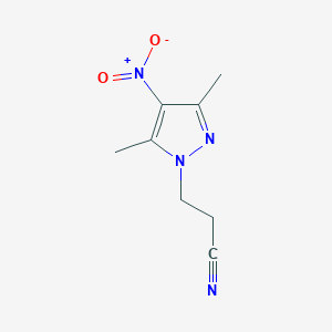 B1355985 3-(3,5-dimethyl-4-nitro-1H-pyrazol-1-yl)propanenitrile CAS No. 90953-15-4