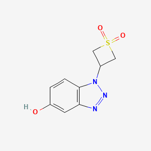 3-(5-Hydroxy-1H-benzo[d][1,2,3]triazol-1-yl)thietane 1,1-dioxide