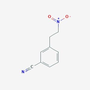 molecular formula C9H8N2O2 B13559889 3-(2-Nitroethyl)benzonitrile CAS No. 155988-05-9