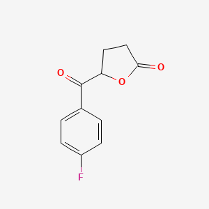 molecular formula C11H9FO3 B13559899 5-(4-fluorobenzoyl)dihydrofuran-2(3H)-one 