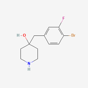 4-(4-Bromo-3-fluorobenzyl)piperidin-4-ol