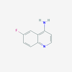 molecular formula C9H7FN2 B1355991 6-氟喹啉-4-胺 CAS No. 874800-60-9