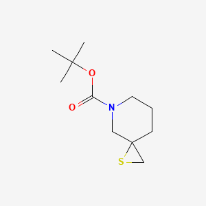 molecular formula C11H19NO2S B13559935 Tert-butyl1-thia-5-azaspiro[2.5]octane-5-carboxylate 