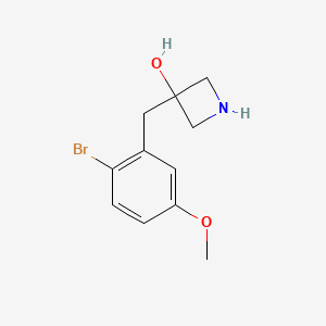 3-(2-Bromo-5-methoxybenzyl)azetidin-3-ol