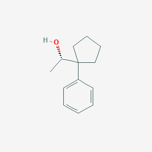 molecular formula C13H18O B13559977 (S)-1-(1-Phenylcyclopentyl)ethan-1-ol 