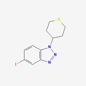 5-iodo-1-(thian-4-yl)-1H-1,2,3-benzotriazole