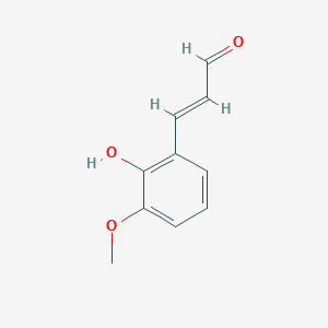 molecular formula C10H10O3 B13560009 3-(2-Hydroxy-3-methoxyphenyl)prop-2-enal 