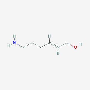 molecular formula C6H13NO B13560017 (E)-6-aminohex-2-en-1-ol 