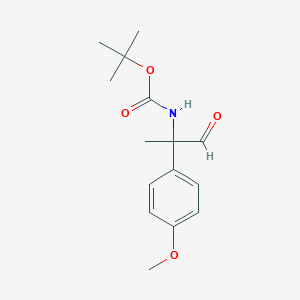 Tert-butyl [1-(4-methoxyphenyl)-1-methyl-2-oxoethyl]carbamate