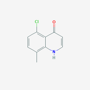 molecular formula C10H8ClNO B1356005 5-氯-8-甲基喹啉-4-醇 CAS No. 203626-37-3