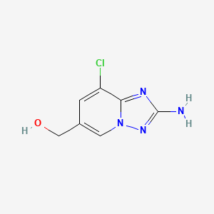 2-Amino-8-chloro[1,2,4]triazolo[1,5-a]pyridine-6-methanol