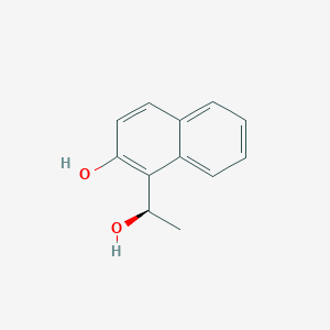 molecular formula C12H12O2 B13560105 (r)-1-(1-Hydroxyethyl)naphthalen-2-ol 