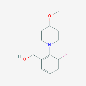 [3-Fluoro-2-(4-methoxypiperidin-1-yl)phenyl]methanol