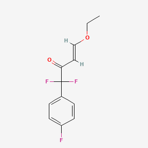 (3E)-4-ethoxy-1,1-difluoro-1-(4-fluorophenyl)but-3-en-2-one