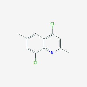 molecular formula C11H9Cl2N B1356015 4,8-Dichloro-2,6-dimethylquinoline CAS No. 203626-46-4