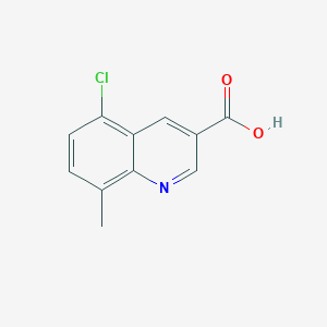 molecular formula C11H8ClNO2 B1356017 5-氯-8-甲基喹啉-3-羧酸 CAS No. 948294-24-4