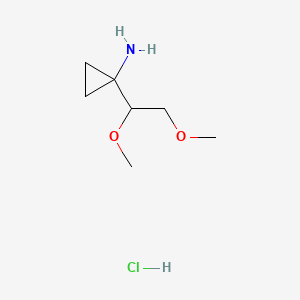 1-(1,2-Dimethoxyethyl)cyclopropan-1-aminehydrochloride